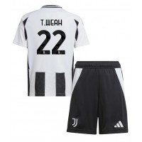 Juventus Timothy Weah #22 Domáci Detský futbalový dres 2024-25 Krátky Rukáv (+ trenírky)